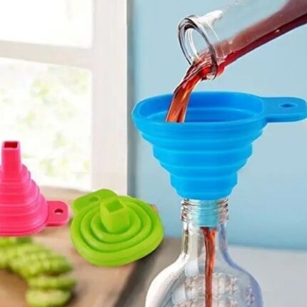 Silicone funnel- heat resistance, cold resistance, portable, foldable.