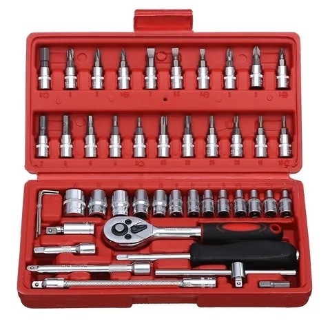 46 pcs socket wrench tool set