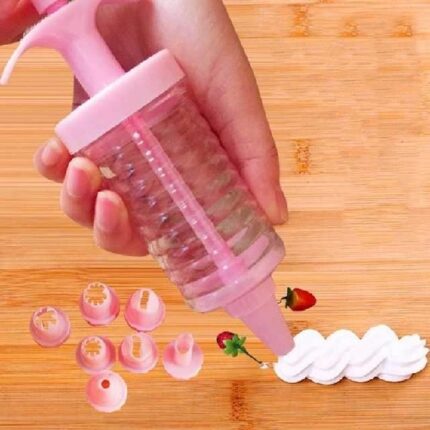 Cake icing decorating nozzel set with 8 different detachable heads for various dzs