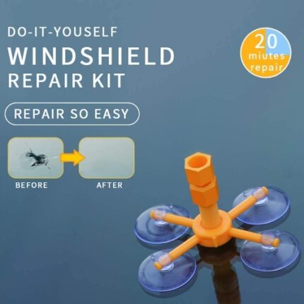 Windshield repair kit Professional quality do it yourself windshield crack/ chip repair kit.repair small crack in 20-30 mins.kit works best on -small chip,bulls-eye, star shaped,half- moon crescent, cracks not more than 30 cms wide.